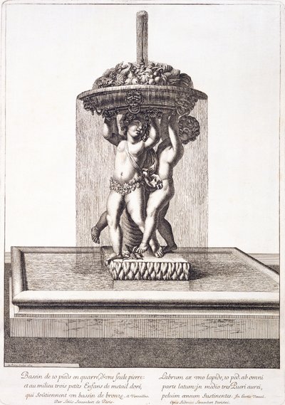 Fountain by Louis Lerambert at Versailles by Pierre Lepautre