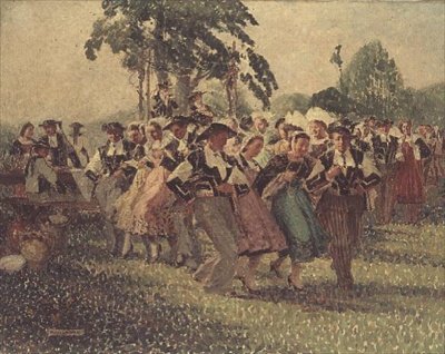 Dance at Pontivy by Pierre Louis Cadre