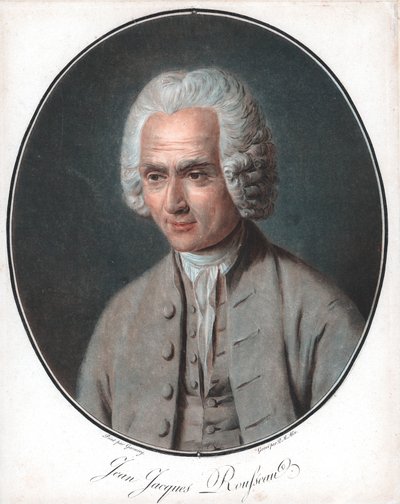 Jean-Jacques Rousseau, French Political Philosopher, 1712-78 by Pierre Michel Alix
