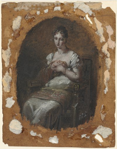 Young Woman Seated by Pierre Paul Prud