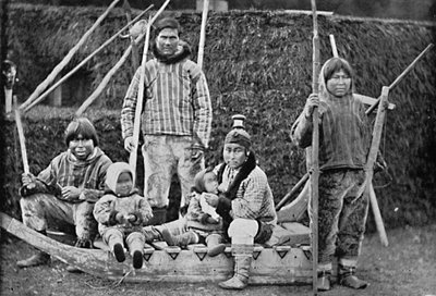 An Eskimo sledging party, 1912 by Pierre Petit