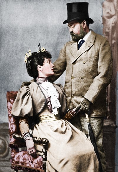 Emile Zola and Jeanne Rozerat, c1890, 1939 by Pierre Petit