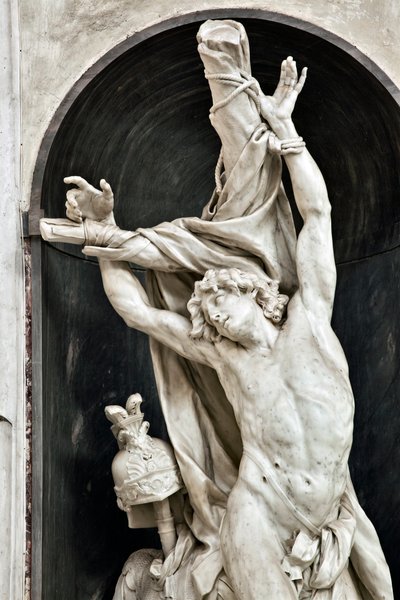 St Sebastian (detail) by Pierre Puget
