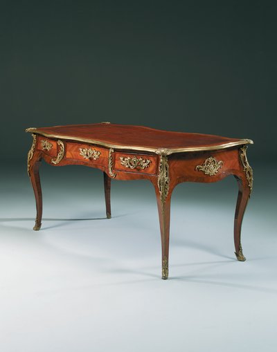 Louis XV Bureau Plat by Pierre Roussel