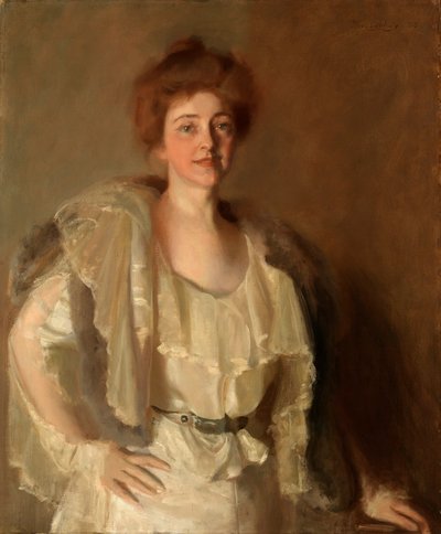 Alice Barney in Whites and Browns by Pierre Troubetzkoy