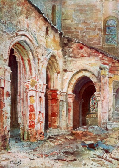 The Church of Sermaize, 1914 by Pierre Vignal