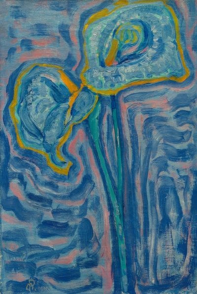 Calla Lilies by Piet Mondrian