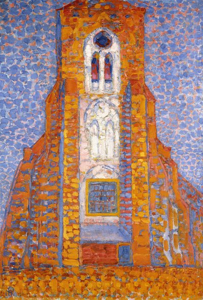 Church of Eglise de Zoutelande by Piet Mondrian