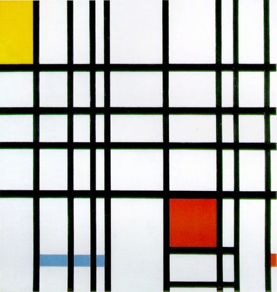 Composition with Red, Yellow and Blue by Piet Mondrian