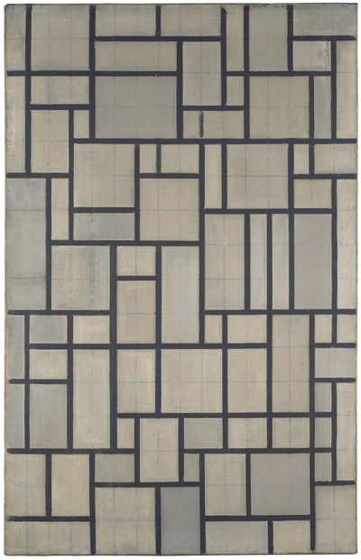 Composition with grid 2 by Piet Mondrian