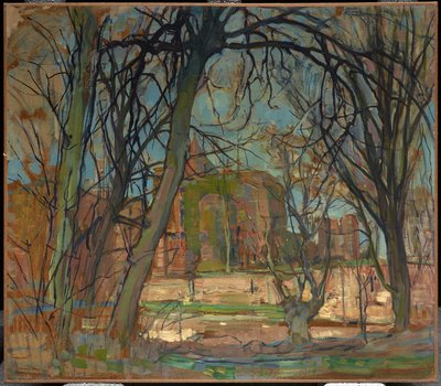Spring Sun: Castle Ruin: Brederode by Piet Mondrian
