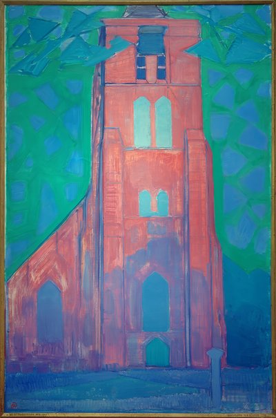Zeeland Church Tower (Church Tower in Domburg) by Piet Mondrian