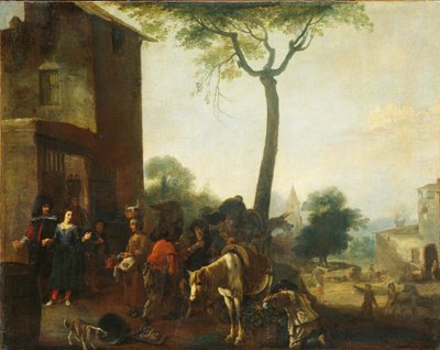 Harvesting the Vines by Pieter Bodding van Laer (manner of)