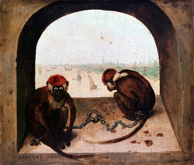 Two Monkeys by Pieter Bruegel the Elder