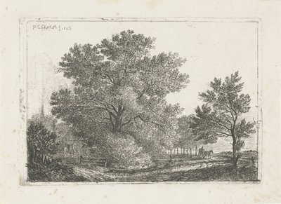 Landscape with Large Tree by Pieter Casper Christ