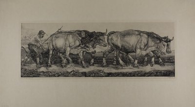 Plowing Oxen by Pieter Dupont