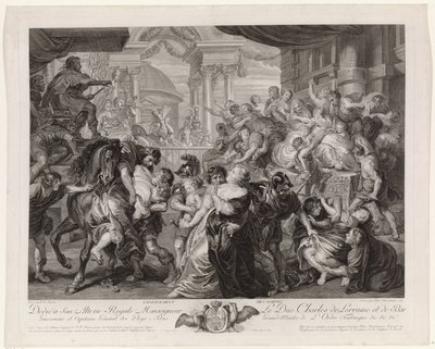 The Rape of the Sabine Women by Pieter Franciscus Martenasie