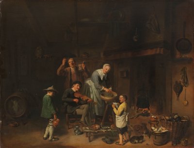 Peasant Family Singing by Pieter Jacobsz. Duyfhuysen
