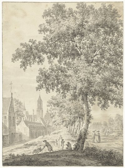 At the City Wall in Utrecht by Pieter Jan van Liender