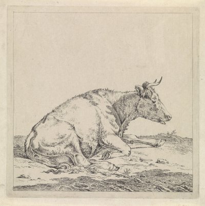 Lying Cow, Facing Right by Pieter Janson