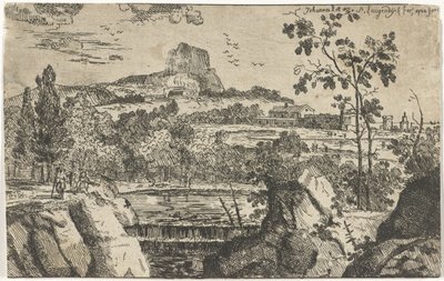 Mountainous Landscape with Waterfall by Pieter Langendijk (I)