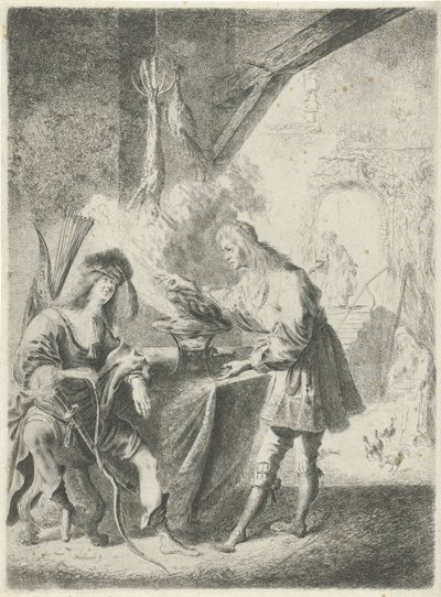 Esau Sells His Birthright to Jacob by Pieter Rottermondt