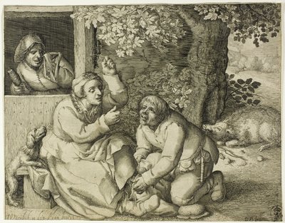 Allegory of Marital Strife by Pieter Serwouters