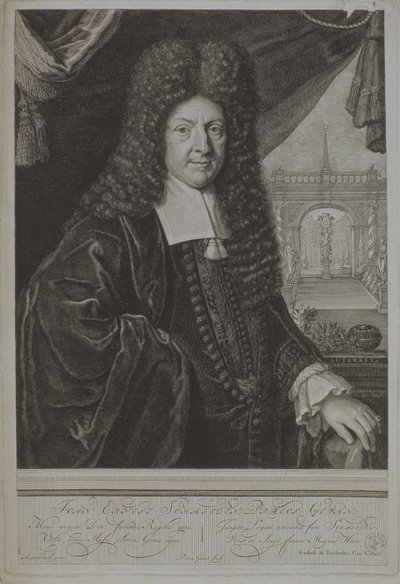 Jan Ernest Schmieden, 1707 by Pieter Stevens van Gunst
