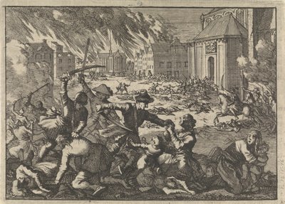 Sack of Magdeburg by Pieter Van der Aa