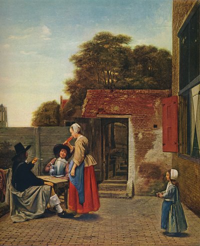 A Dutch Courtyard by Pieter de Hooch