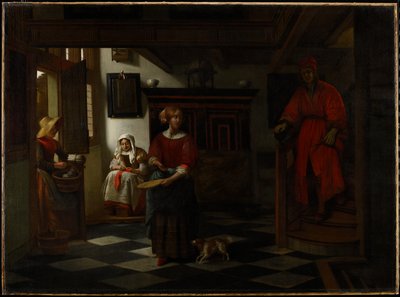 The Asparagus Vendor, 1675-80 by Pieter de Hooch