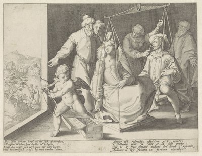 The Marriage Scale by Pieter de Jode (I) (attributed to)