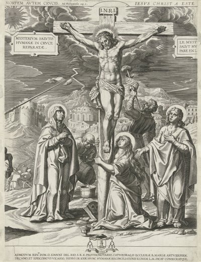 Crucifixion of Christ (Central Panel) by Pieter de Jode (I)