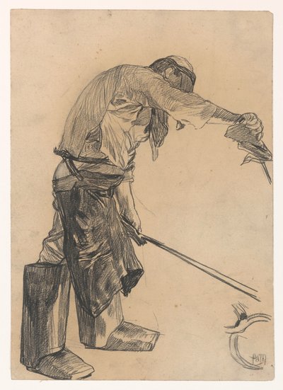 Worker in Steel Factory by Pieter de Josselin