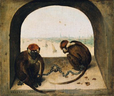 Two Chained Monkeys by Pieter Bruegel the Elder