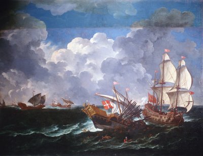 Battleship by Pieter the Younger Mulier