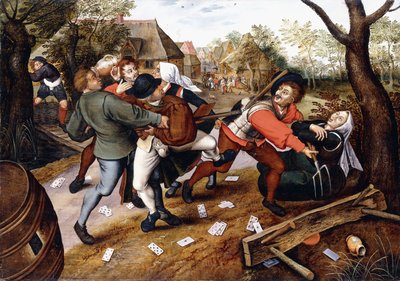 Peasants Brawling by Pieter Brueghel the Younger