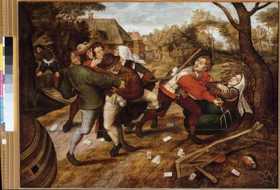 Peasants Fighting by Pieter the Younger Brueghel