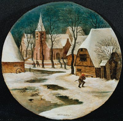 The Village in Winter by Pieter Brueghel the Younger