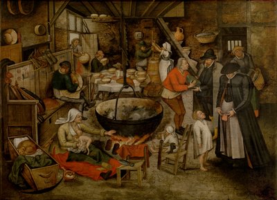 Visit to the Peasants by Pieter the Younger Brueghel