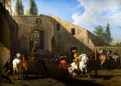 The Riding School by Pieter van Bloemen