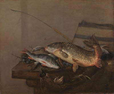 Still Life with Fish by Pieter van Noort