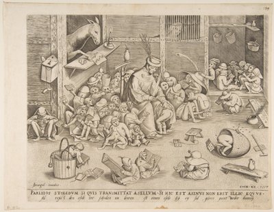 The Ass at School by Pieter van der Heyden