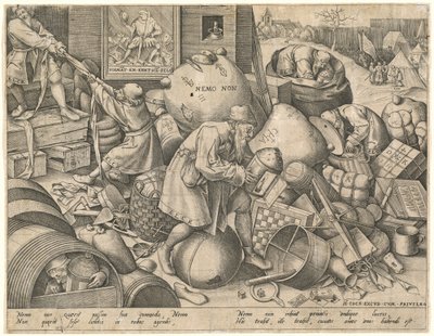 Everyman by Pieter van der Heyden after Pieter Bruegel the Elder
