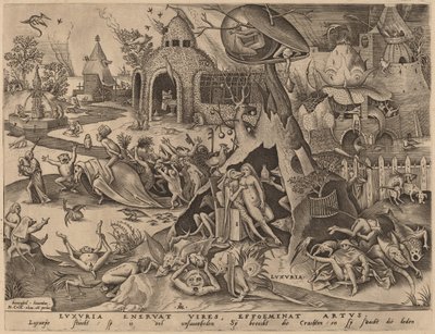 Lust by Pieter van der Heyden after Pieter Bruegel the Elder