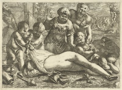 A Drunken Bacchante by Pieter van der Plas (II)