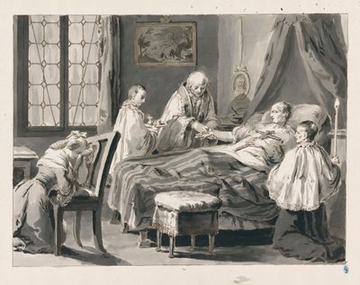 Extreme Unction from The Seven Sacraments by Pietro Antonio Novelli