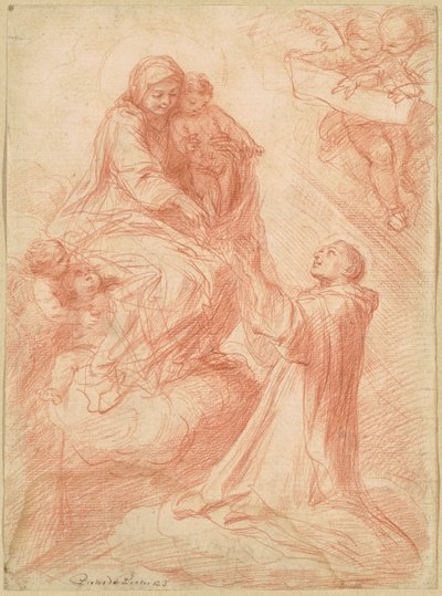 The Vision of Simon Stock by Pietro Antonio de Pietri