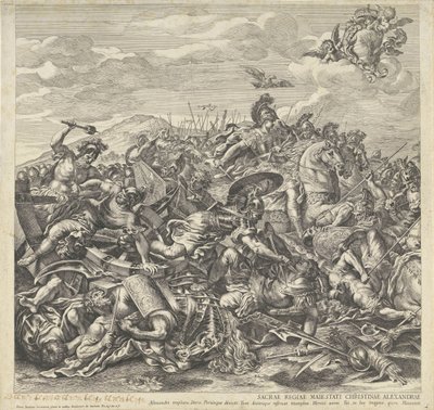 Battle of Arbella (left part) by Pietro Aquila
