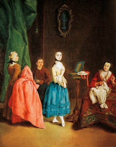 Lady at dressmaker